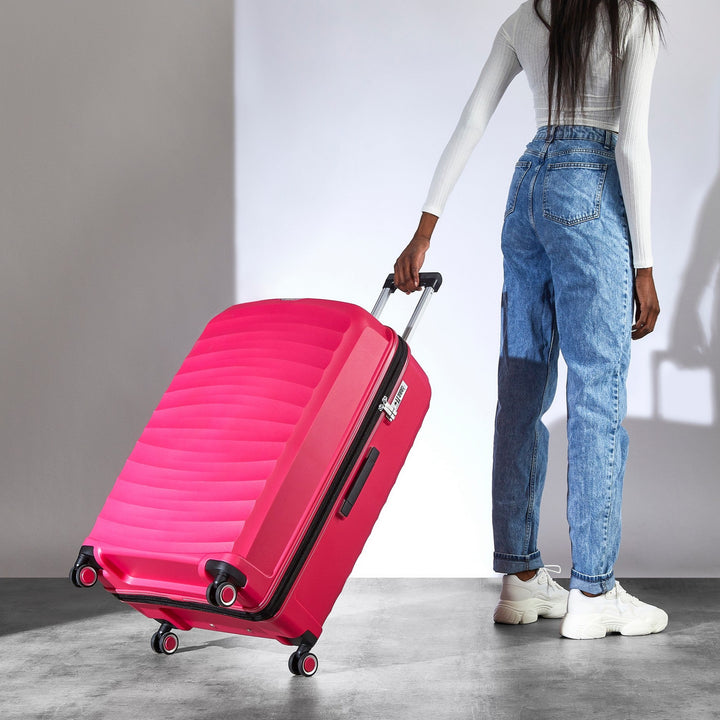 Sunwave Expandable Hardshell Large Suitcase 79cm - Pink