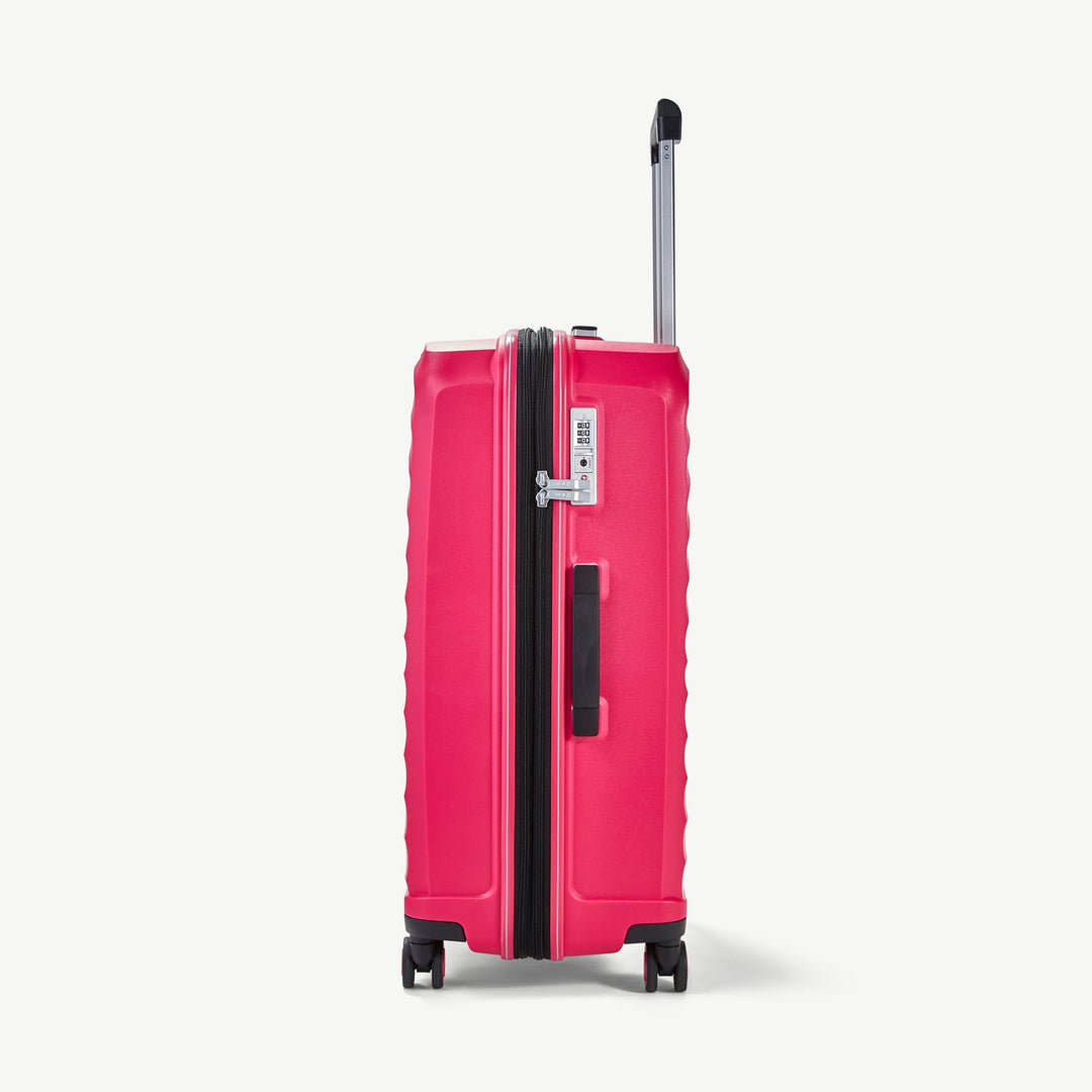 Sunwave Expandable Hardshell Medium Suitcase 66cm - Pink