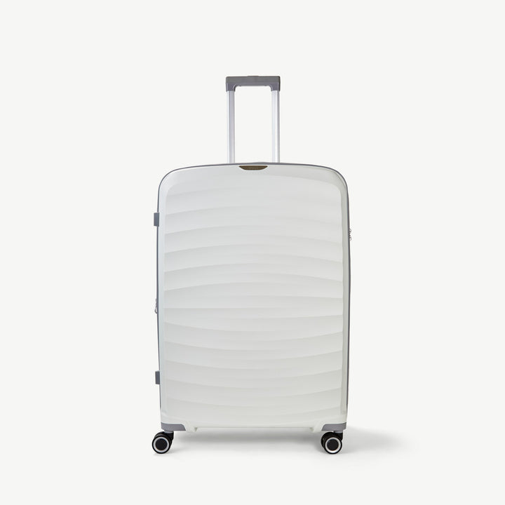 Sunwave Expandable Hardshell Large Suitcase 79cm - White