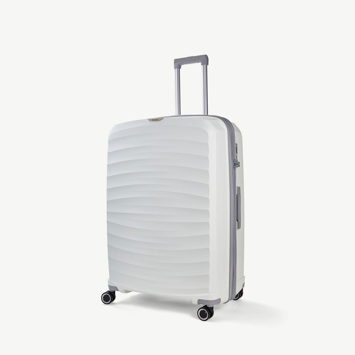 Sunwave Expandable Hardshell Large Suitcase 79cm - White