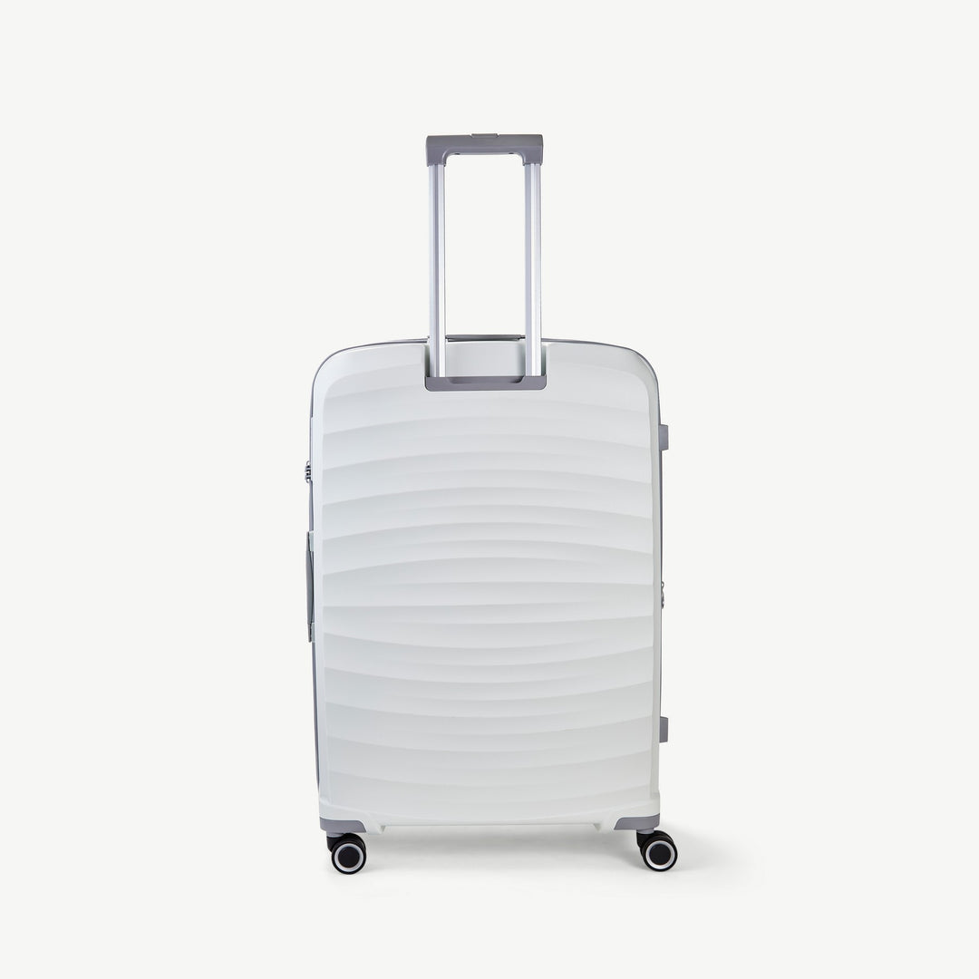 Sunwave Expandable Hardshell Large Suitcase 79cm - White