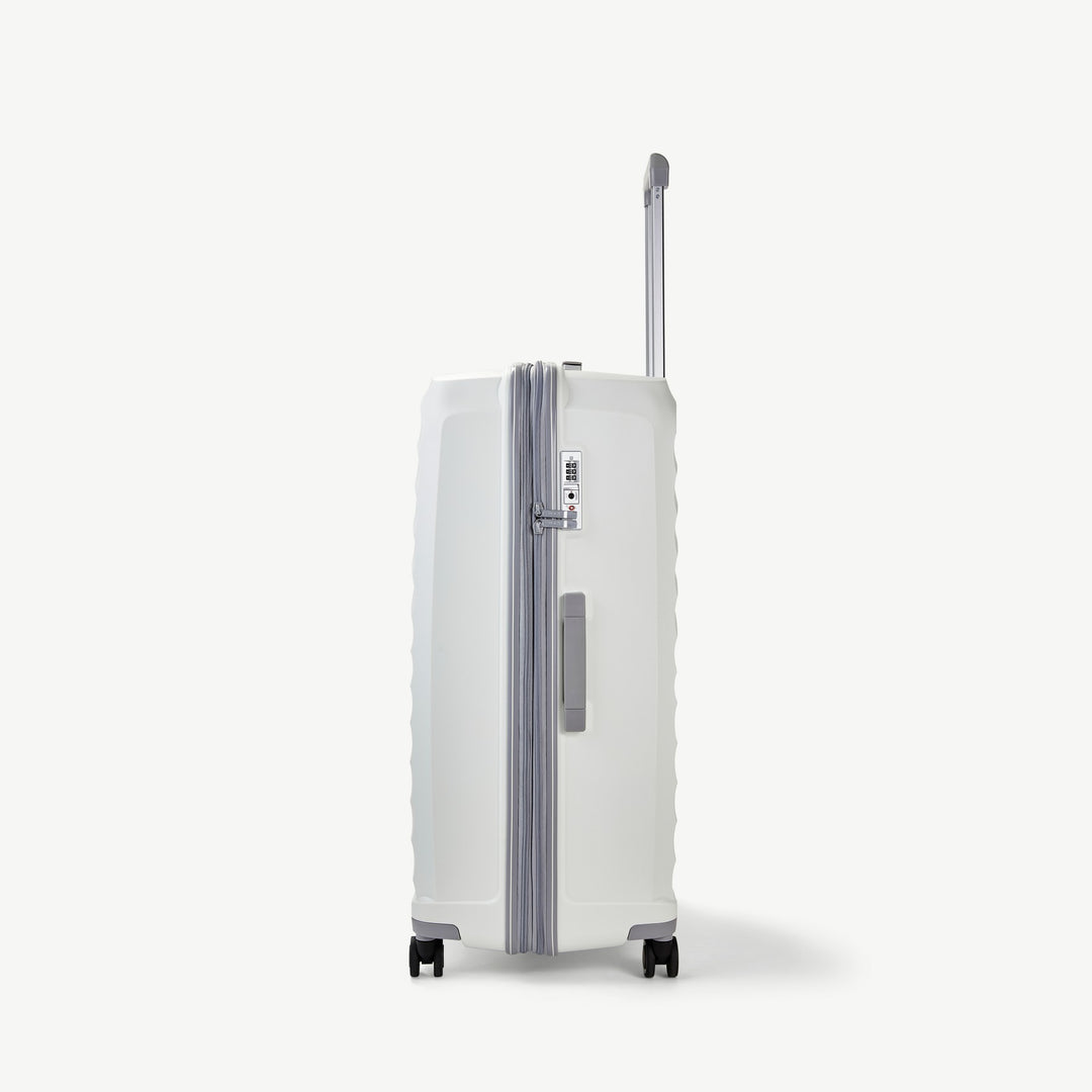 Sunwave Expandable Hardshell Large Suitcase 79cm - White