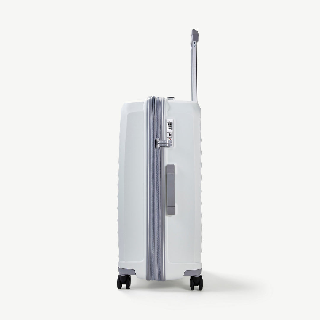 Sunwave Expandable Hardshell Medium Suitcase 66cm - White