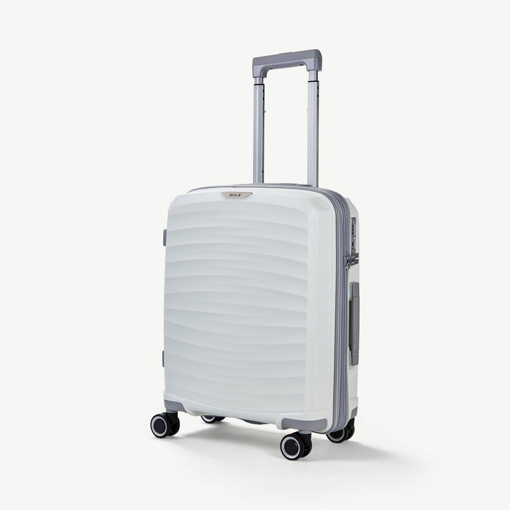 Sunwave Expandable Hardshell Cabin Suitcase 54cm - White