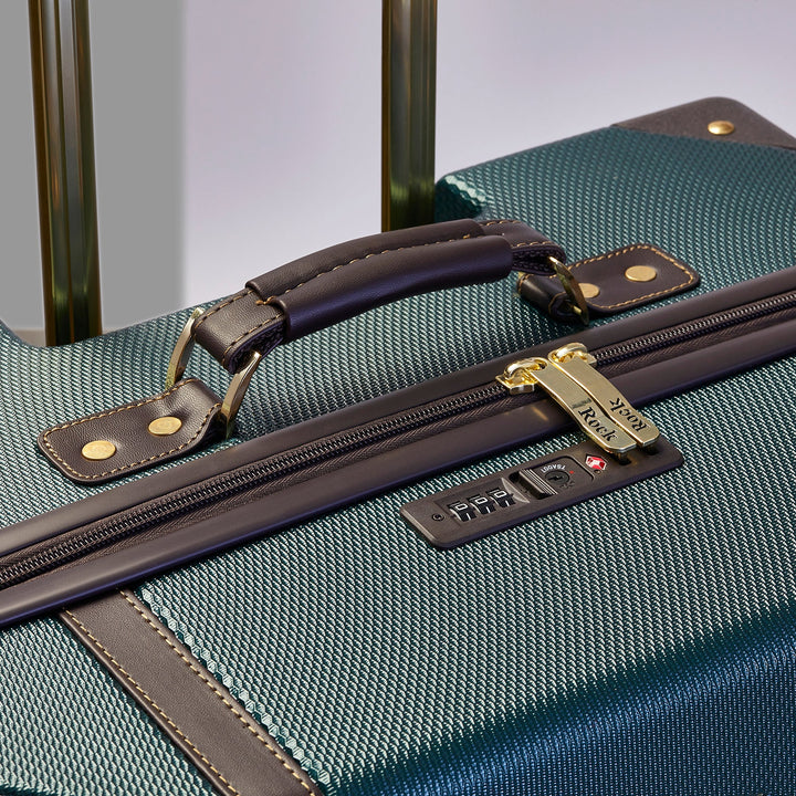 Vintage Hardshell Cabin Suitcase 54cm - Emerald Green