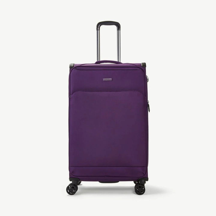 Georgia Expandable Soft Large Suitcase 80cm - Purple