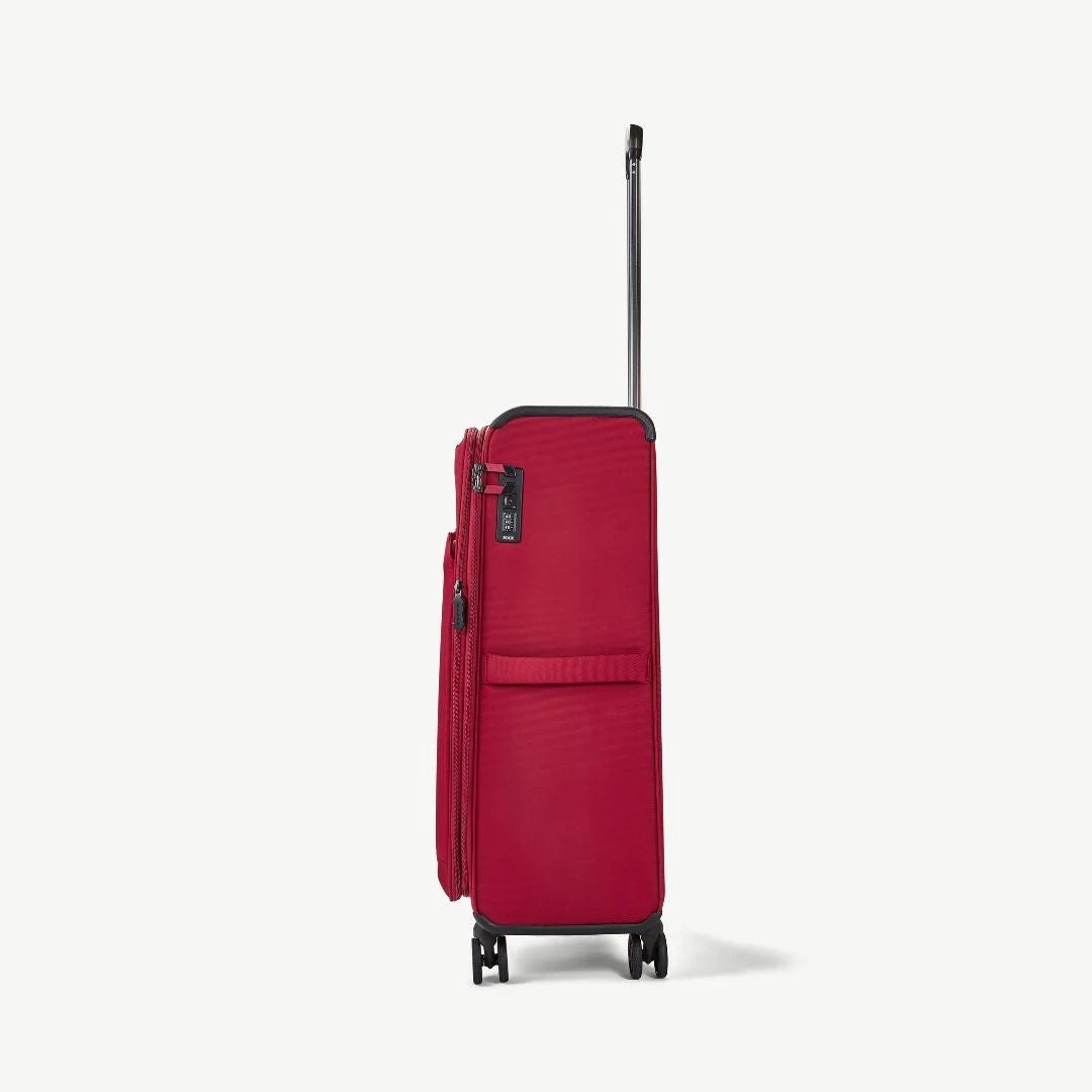 Georgia Expandable Soft Large Suitcase 80cm - Burgundy