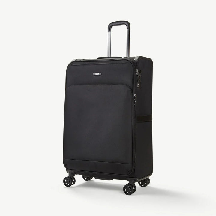 Georgia Expandable Soft Large Suitcase 80cm - Black