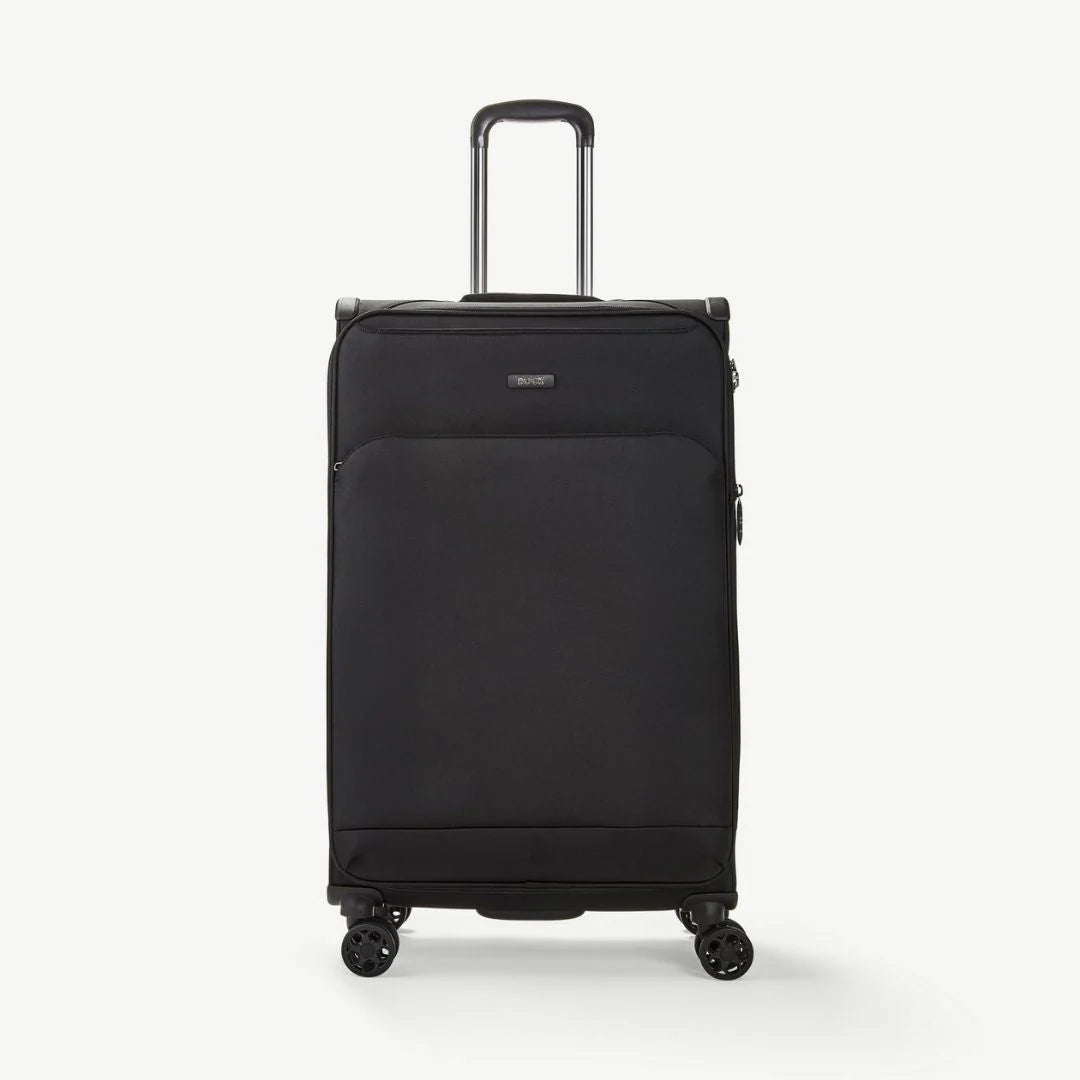 Georgia Expandable Soft Large Suitcase 80cm - Black