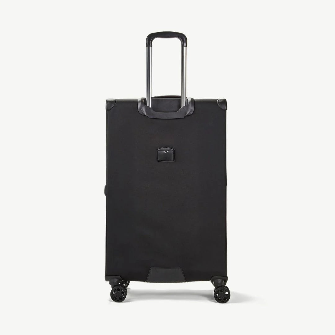 Georgia Expandable Soft Large Suitcase 80cm - Black