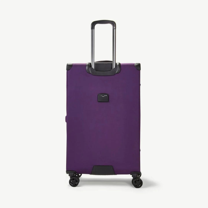 Georgia Expandable Soft Large Suitcase 80cm - Purple