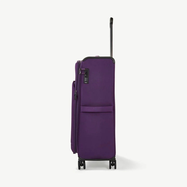 Georgia Expandable Soft Large Suitcase 80cm - Purple