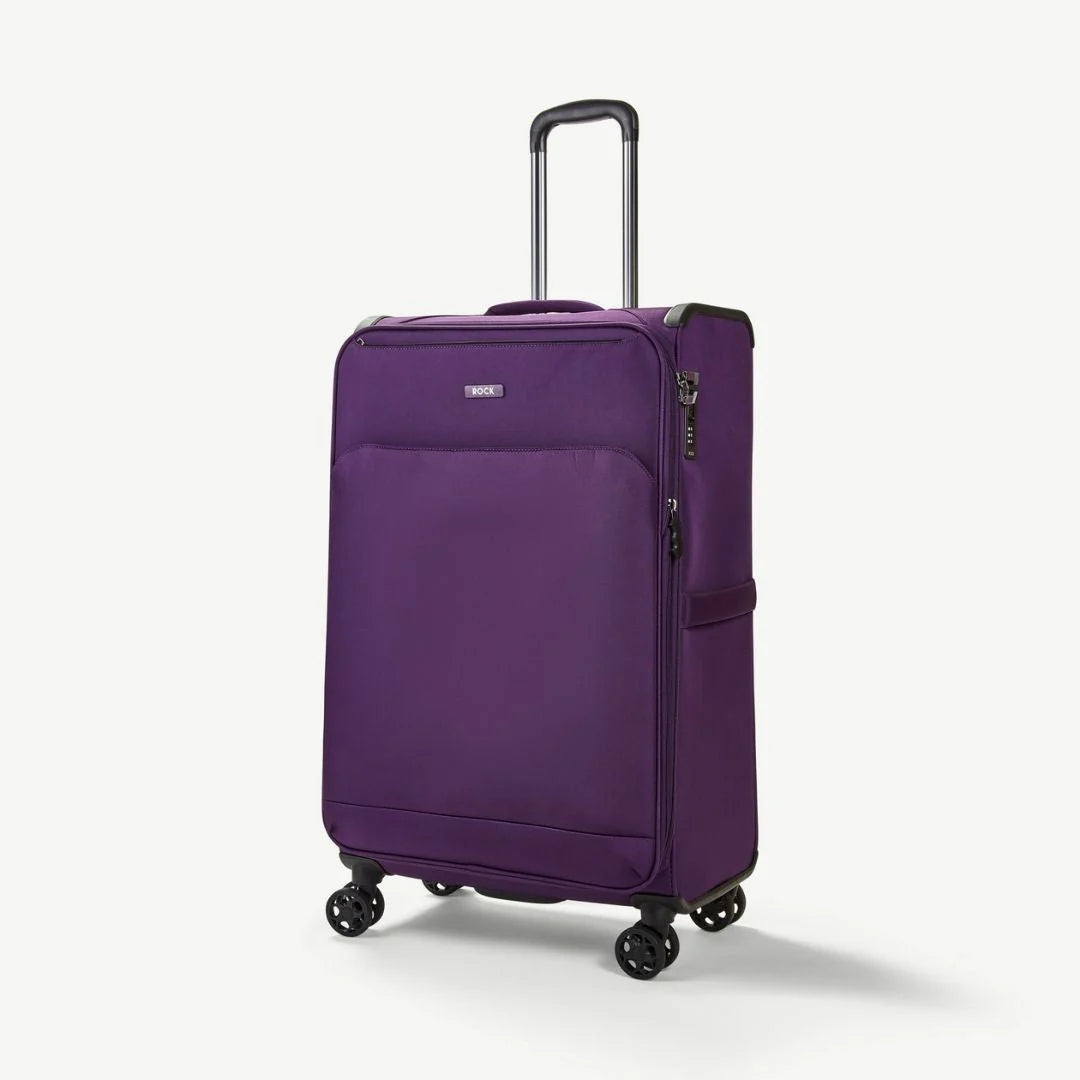 Georgia Expandable Soft 3pc Suitcase Set - Purple