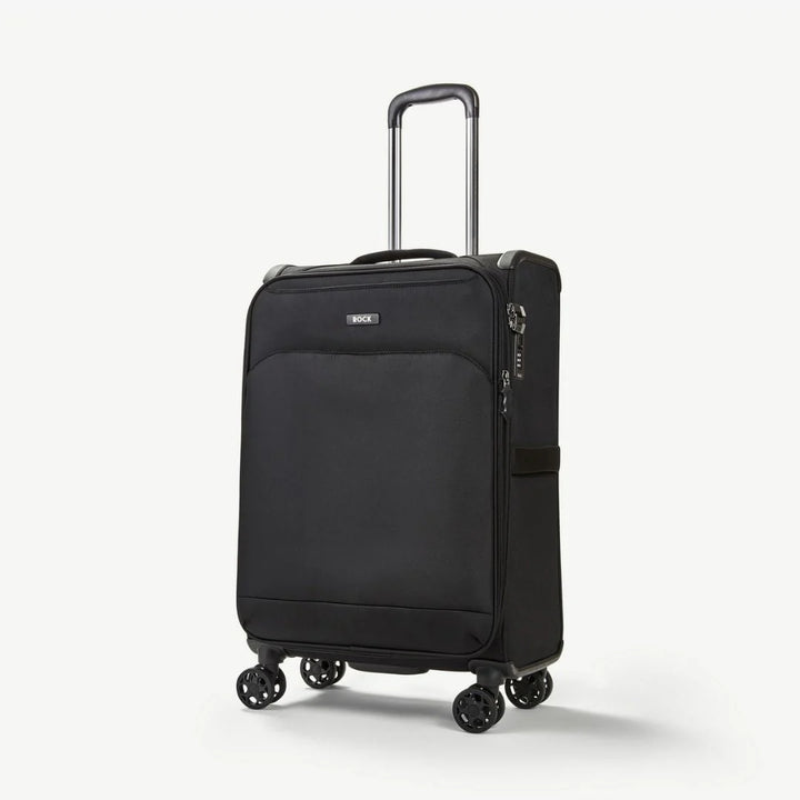 Georgia Expandable Soft 4pc Suitcase Set - Black