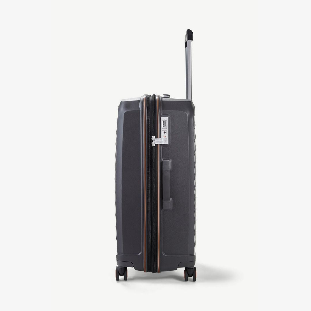 Sunwave Expandable Hardshell Medium Suitcase 66cm - Charcoal