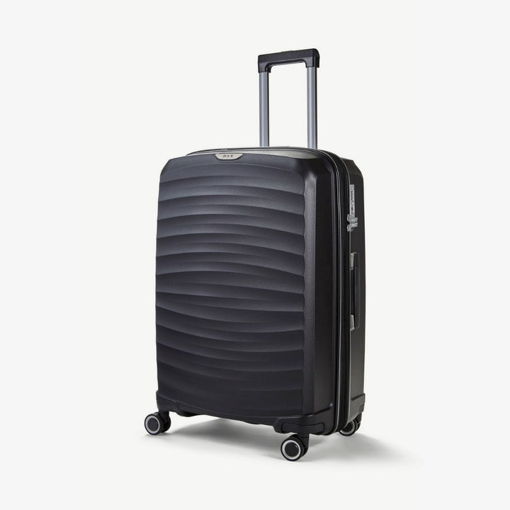 Sunwave Expandable Hardshell Medium Suitcase 66cm - Black