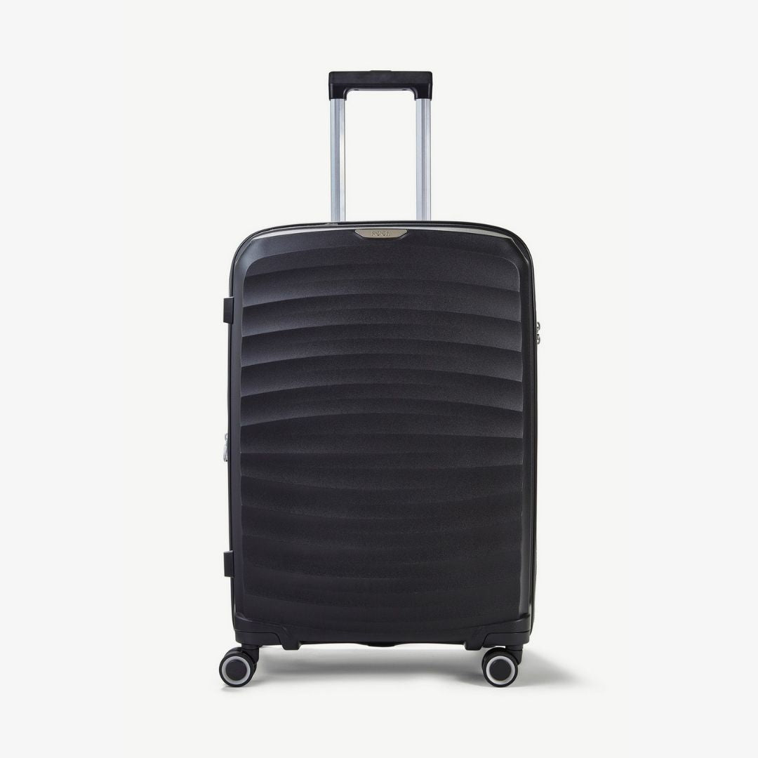 Sunwave Expandable Hardshell Medium Suitcase 66cm - Black