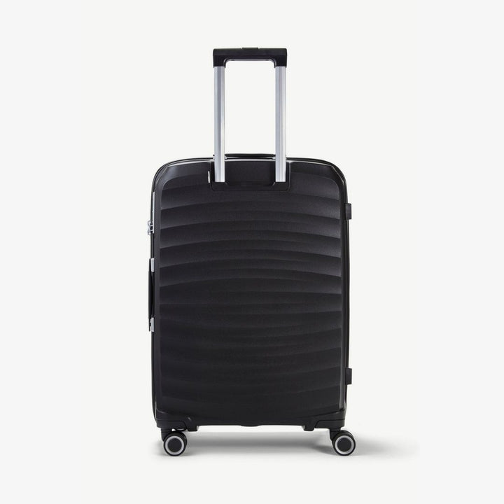 Sunwave Expandable Hardshell Medium Suitcase 66cm - Black