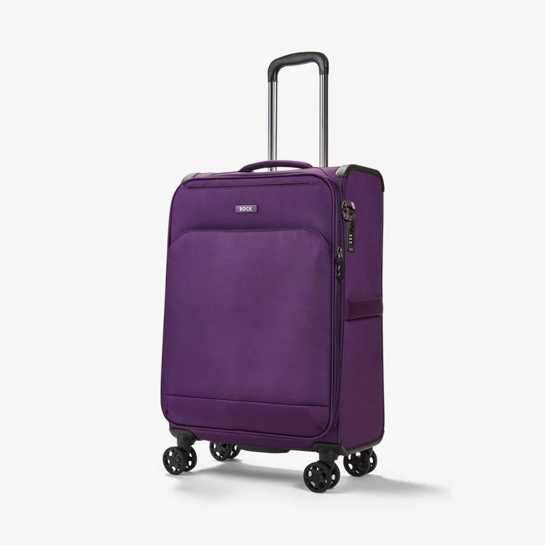 Georgia Expandable Soft 3pc Suitcase Set - Purple