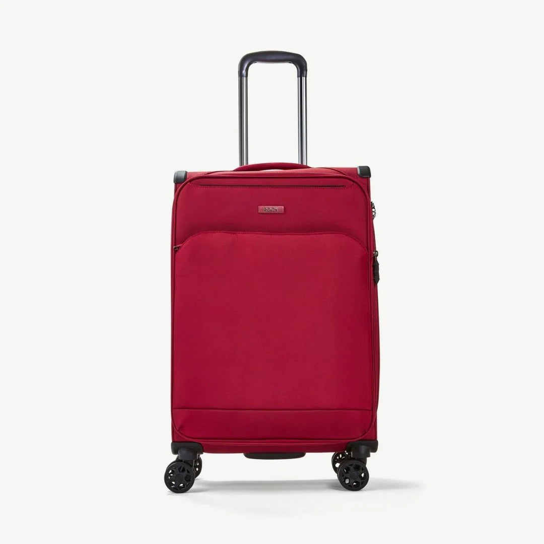 Georgia Expandable Soft Medium Suitcase 68cm - Burgundy