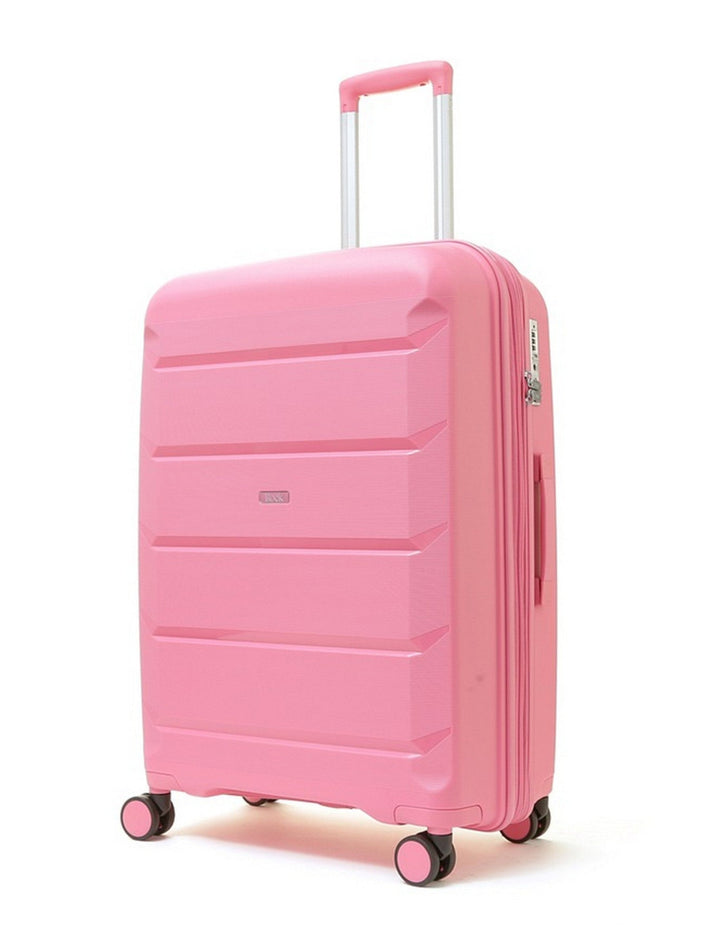 Tulum Expandable Hardshell Medium Suitcase 66cm - Bubblegum Pink