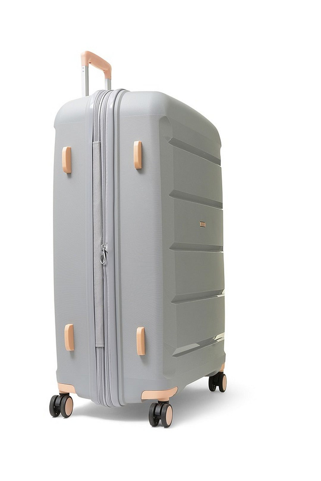 Tulum Expandable Hardshell Large Suitcase 78cm - Grey / Peach