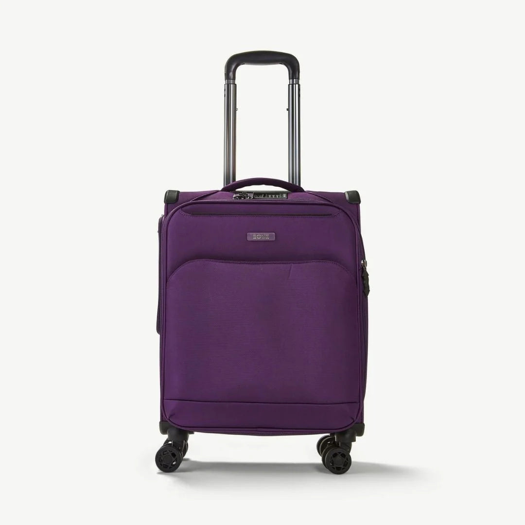 Georgia Expandable Soft Cabin Suitcase 55cm - Purple