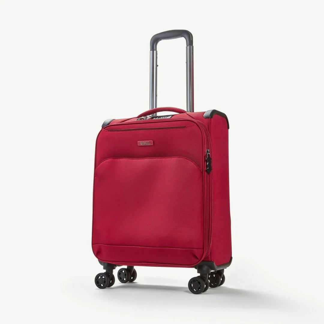 Georgia Expandable Soft 3pc Suitcase Set - Burgundy