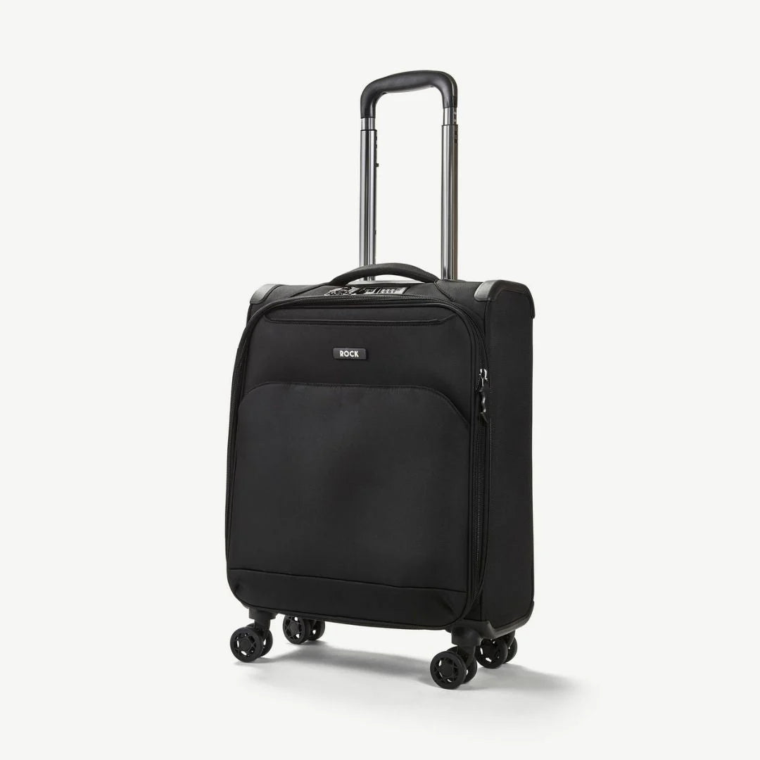 Georgia Expandable Soft 4pc Suitcase Set - Black