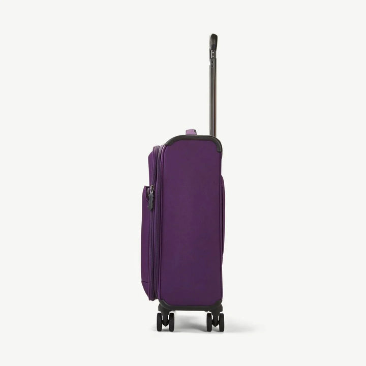 Georgia Expandable Soft Cabin Suitcase 55cm - Purple