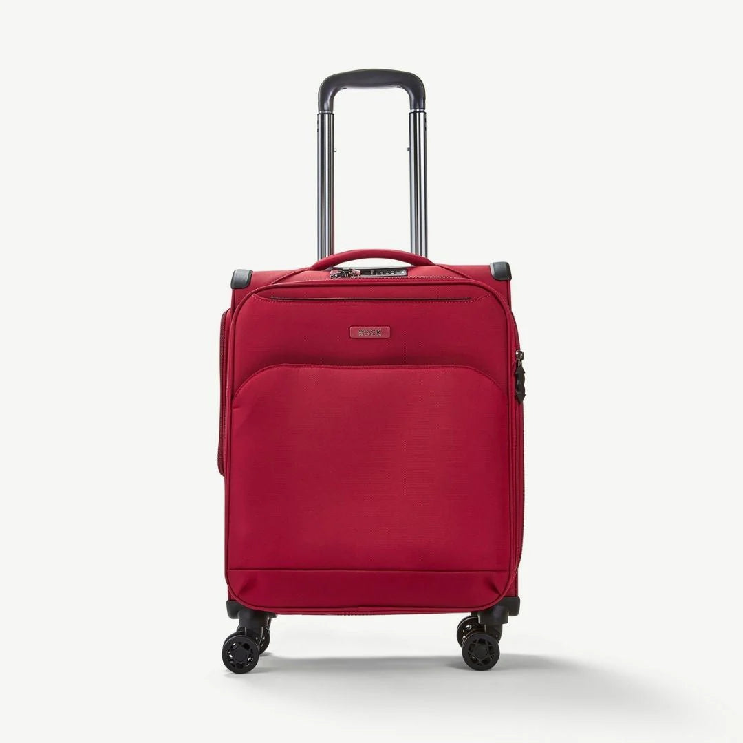 Georgia Expandable Soft Cabin Suitcase 55cm - Burgundy