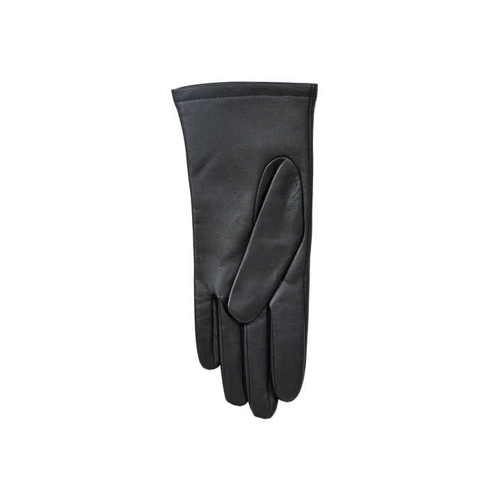 Women's Single-Point Leather Gloves - BLACK / S