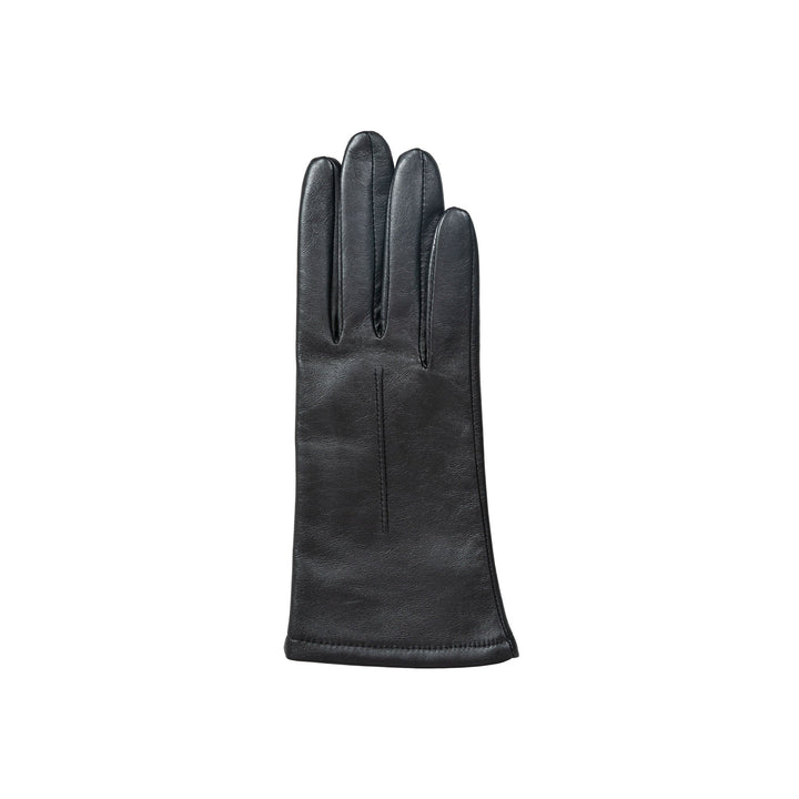 Women's Single-Point Leather Gloves - BLACK / S