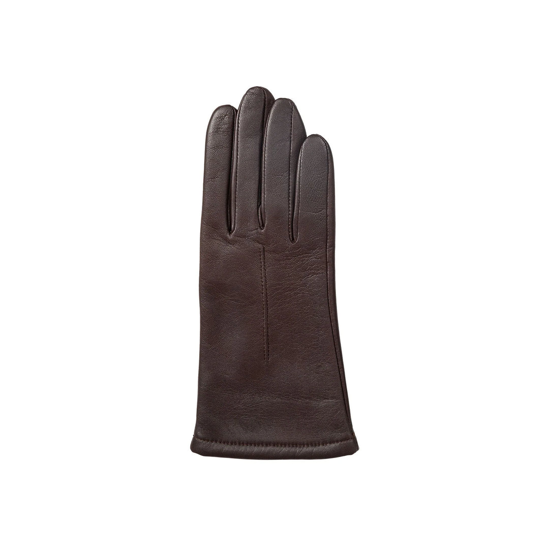 Women's Single-Point Leather Gloves - MOCCA / M