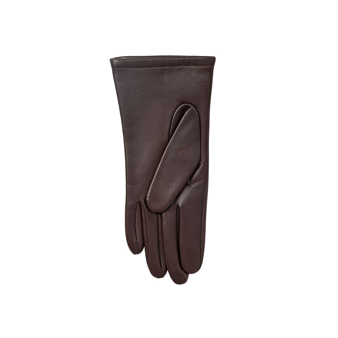 Women's Single-Point Leather Gloves - MOCCA / M