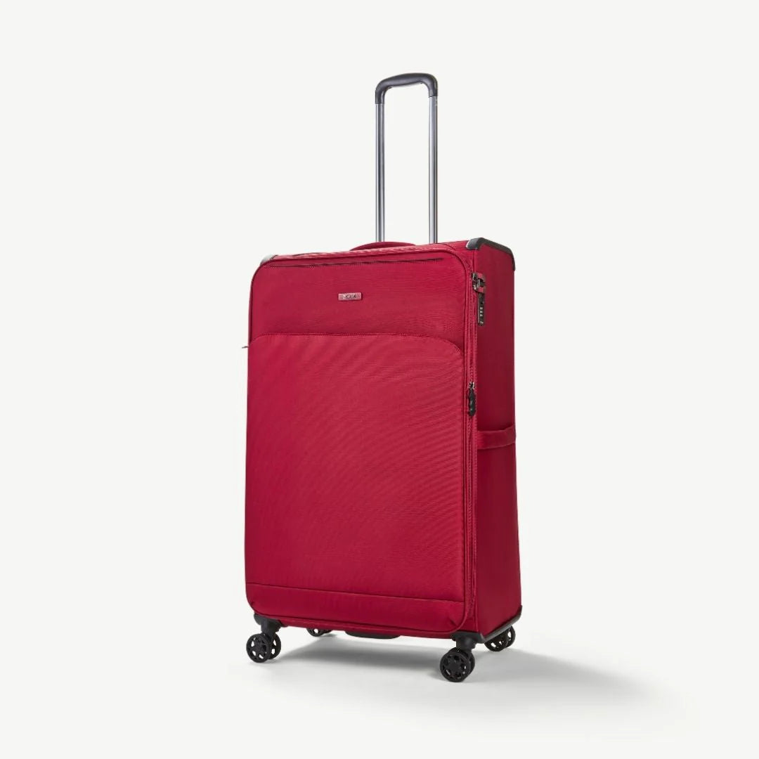 Georgia Expandable Soft 3pc Suitcase Set - Burgundy