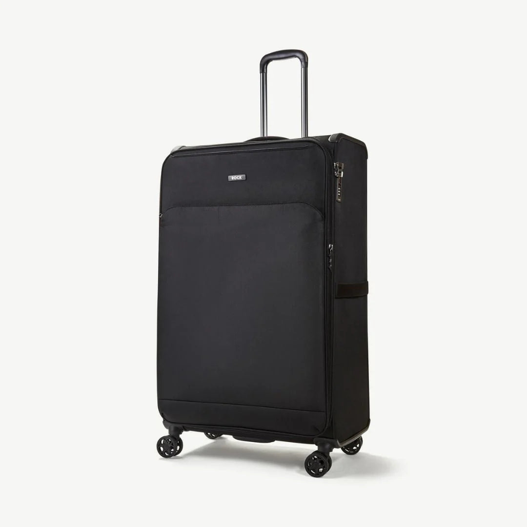 Georgia Expandable Soft 4pc Suitcase Set - Black