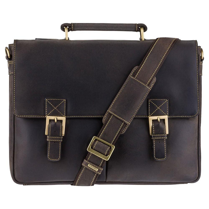 Berlin Briefcase - Oil Brown