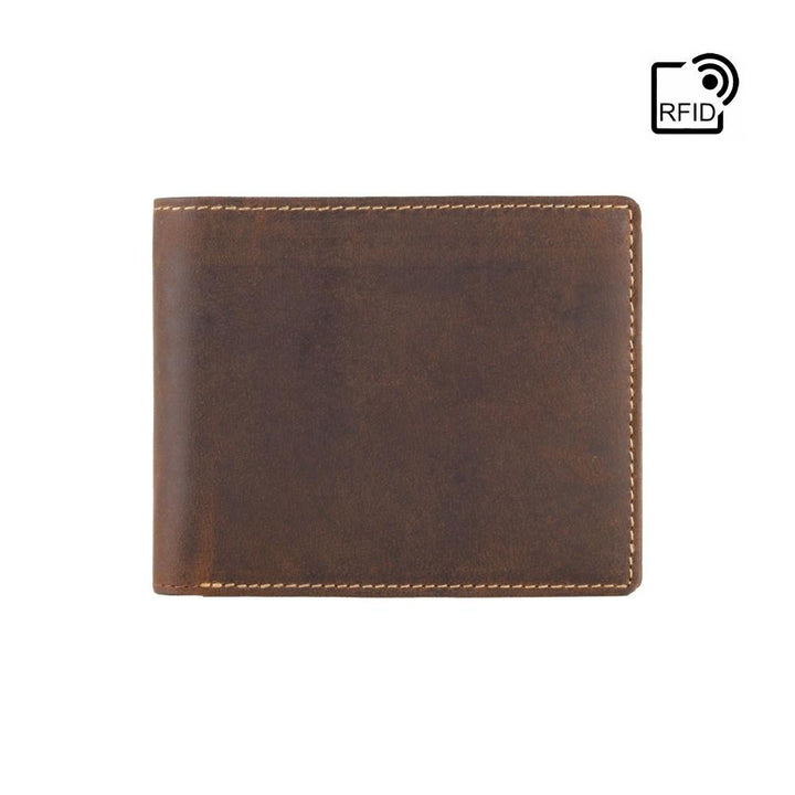 Visconti Shield Slim Cash & Coin Wallet - Oil Tan