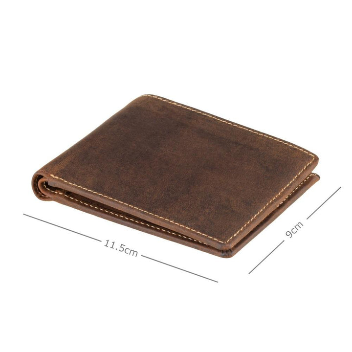 Visconti Shield Slim Cash & Coin Wallet - Oil Tan