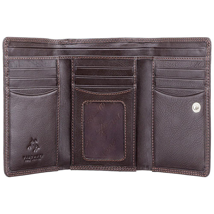 Visconti Picadilly Cash & Coin Purse - Chocolate