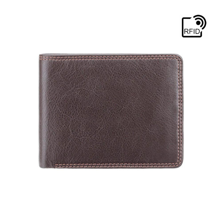 Visconti Stamford Cash & Coin Wallet - Chocolate