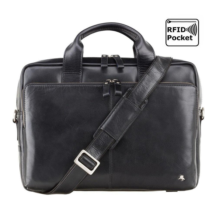 Hugo - 13" Laptop Bag - Black