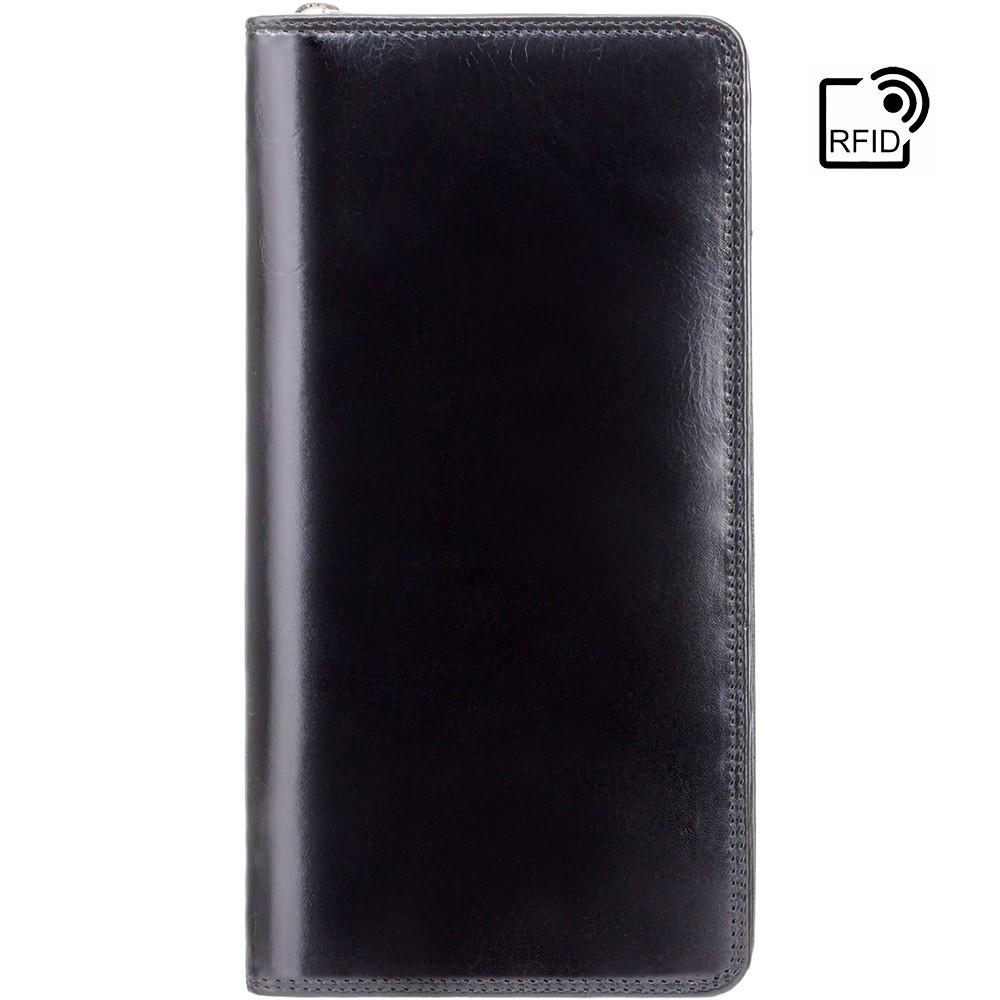 Wing Travel Wallet -  Italian Black