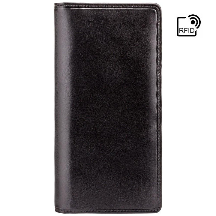 Visconti Turin Cash & Card Jacket Wallet - Italian  Black