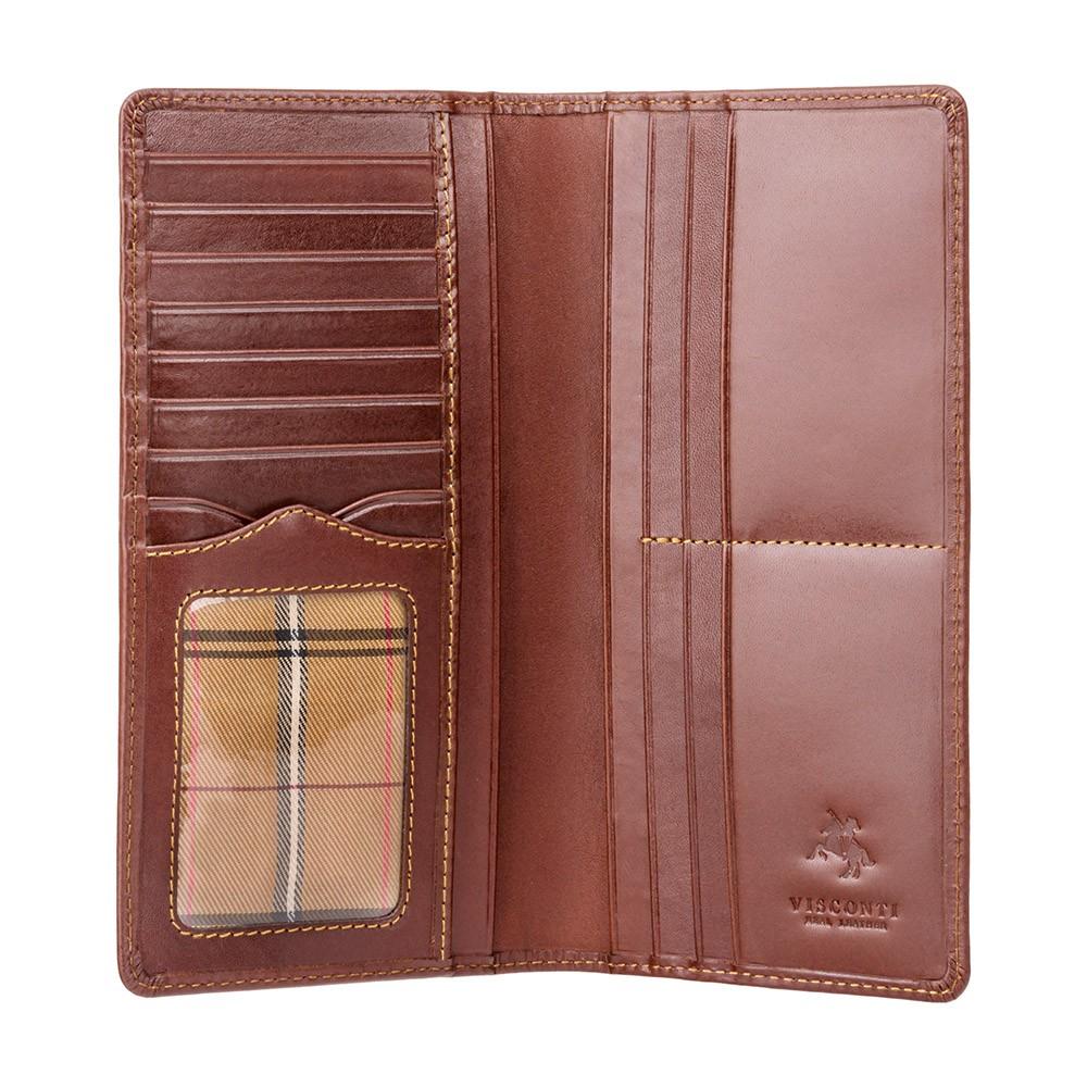 Visconti Turin Cash & Card Jacket Wallet - Italian  Brown