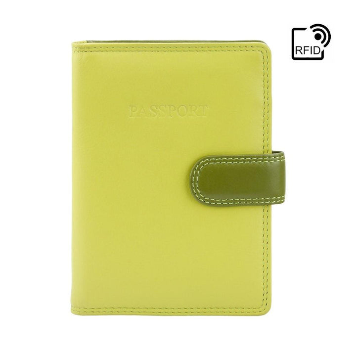 Sumba Passport Wallet - Lime Multi