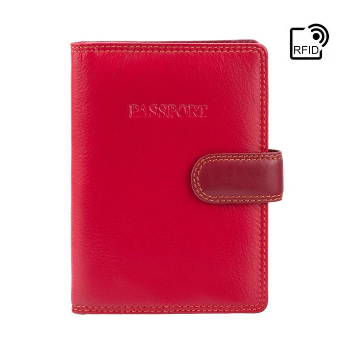 Sumba Passport Wallet - Red Multi