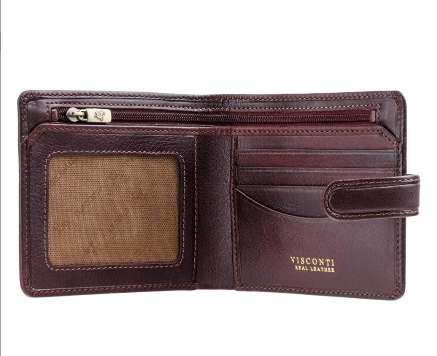 Massa Cash & Card Wallet With Extra Zip - Brown