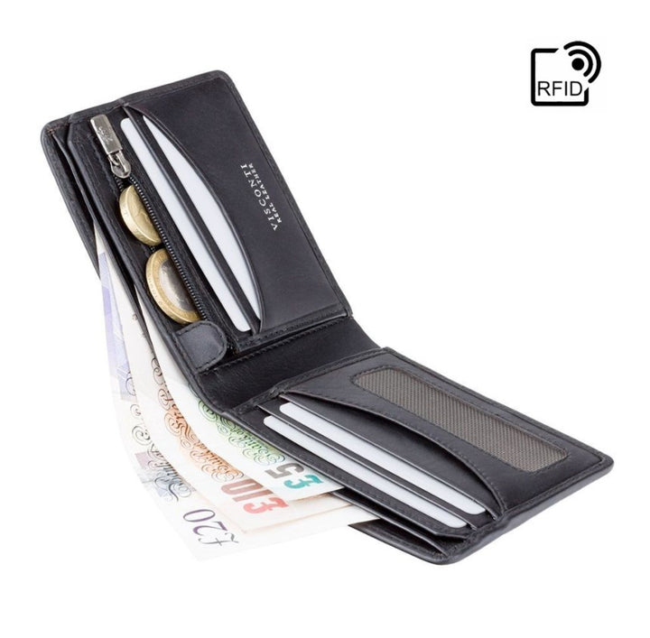 Visconti Francesca Cash & Coin Wallet - Black